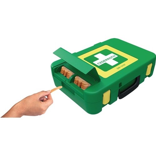 Nordwest Erste Hilfe Koffer First-Aid-Kits B300xH420xT118ca.mm grün CEDERROTH