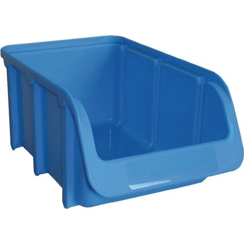 HÜNERSDORFF Sichtlagerkasten L164/134xB102xH74mm PP blau stapelbar HÜNERSDORFF
