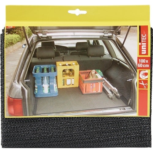 UNITEC Kofferraummatte PVC grau zuschneidbar,rutschhemmend L60xB100cm UNITEC
