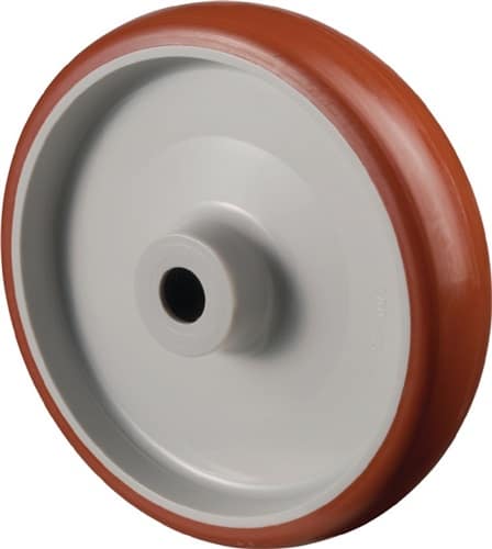BS ROLLEN Ersatzrad D.80mm Trgf.120kg Polyurethan,rot Achs-D.12mm Nabenl.40mm BS ROLLEN