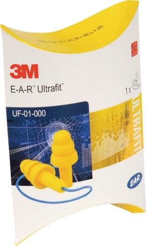 3M Gehörschutzstöpsel E-A-R™ Ultrafit™ EN 352-2:2020 SNR 29 dB 50PA/Krt.3M