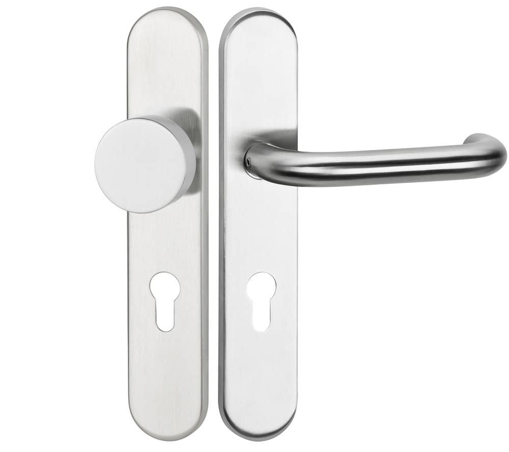 HERMAT Wechselgarnitur mit Langschild BASIC 01 1801/2002.U/3127, Edelstahl