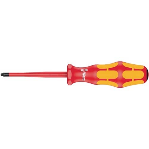 WERA Schraubendreher 165 iS Gr.PZD 1 Gesamt-L.178mm VDE isol.ext.slim WERA
