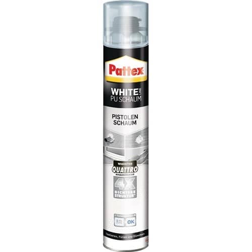 PATTEX 1K-Pistolenschaum White Line PUS75 750 ml B2 weiß m.Einw.-Handsch.Dose PATTEX