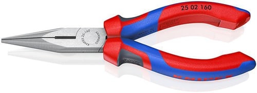 KNIPEX Flachrundzange L.160mm flach/rund ger.pol.Comfort-Griff KNIPEX