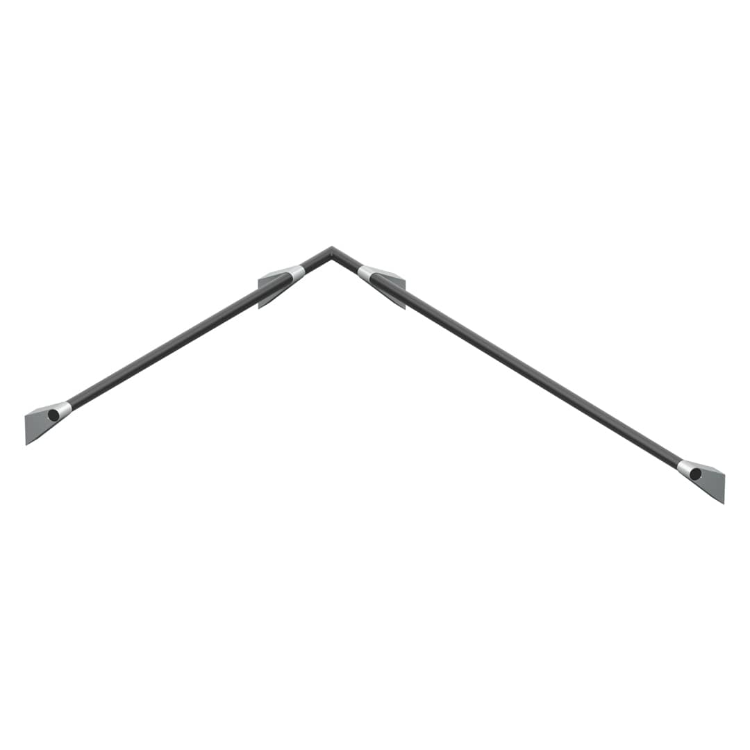 KWS Handlaufkombi 750x975 A100 rechts Aluminiumgrau / Anthrazitgrau