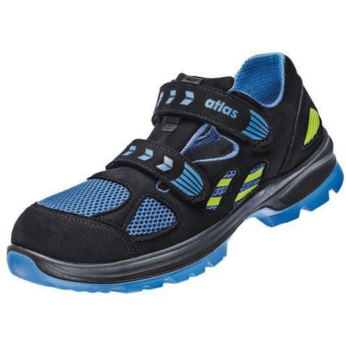 ATLAS Sicherheitssandale FLASH 4605 XP Gr.45 W.14 black/royal blue/neon-yellow