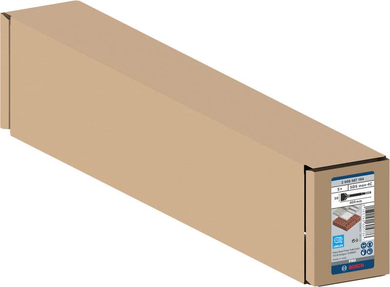 BOSCH Spatmeißel mit SDS max-Aufnahme, 400 x 50 mm, 5er-Pack