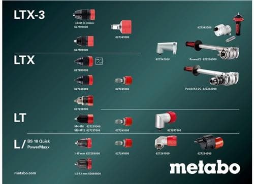 METABO Akku-Bohrschrauber BS 18 LT BL Q 18 V 1,5-13 mm