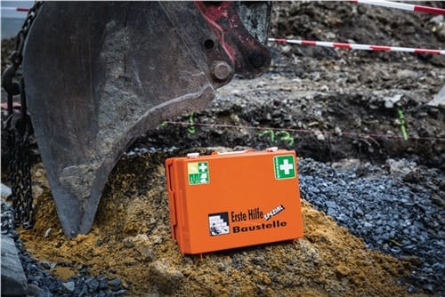 SÖHNGEN Erste Hilfe Koffer Beruf SPEZIAL Baustelle B400xH300xT150ca.mm orange