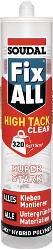 SOUDAL 1K-Hybrid-Polymer Fix All HT transp.305g Kartusche SOUDAL