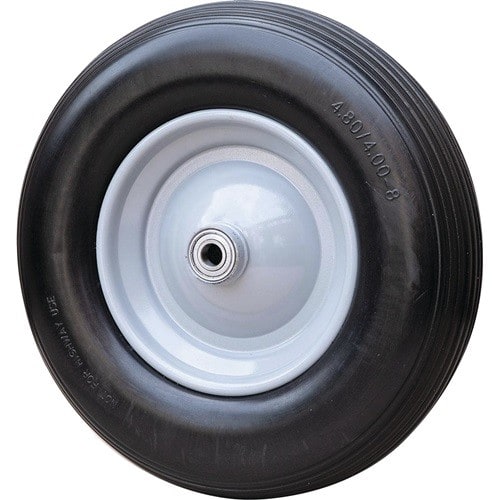 CAPITO Polymeres Rad D.400mm Radbreite 100mm vollgeschäumt,inkl.Achse CAPITO