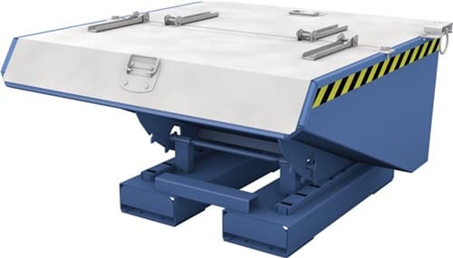 BAUER Deckel verz.f.Mini-Kippbehälter 225l