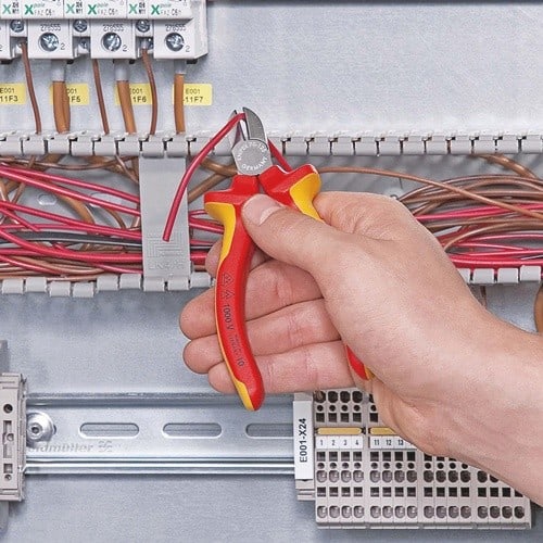 KNIPEX Seitenschneider L.125mm VDE Mehrkomp.-Hüllen KNIPEX