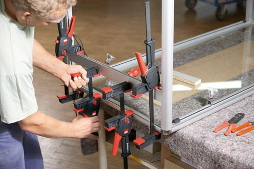 BESSEY Einhandzwinge DuoKlamp Spann-W.160mm A.85mm Spreiz-W.75-235mm BESSEY