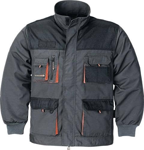 TERRATREND Herrenjacke Gr.56 dunkelgrau/schwarz/orange