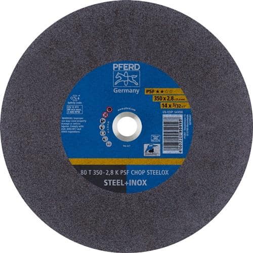 PFERD TOOLS Trennscheibe PSF CHOP STEELOX D350x2,8mm ger.Stahl/INOX Bohr.25,4mm PFERD