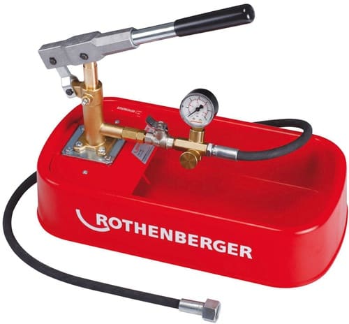 ROTHENBERGER Prüfpumpe RP 30 0-30bar R 1/2 Zoll Saugvolumen p.Hub ca.16 ml ROTHENBERGER