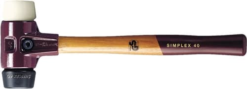 HALDER Schonhammer SIMPLEX L.330mm Kopf-D.40mm mittelhart/hart HO
