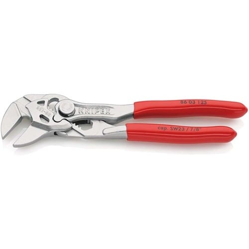 KNIPEX Zangenschlüssel L.125mm Spann-W.23mm verchr.Ku.-Überzug KNIPEX