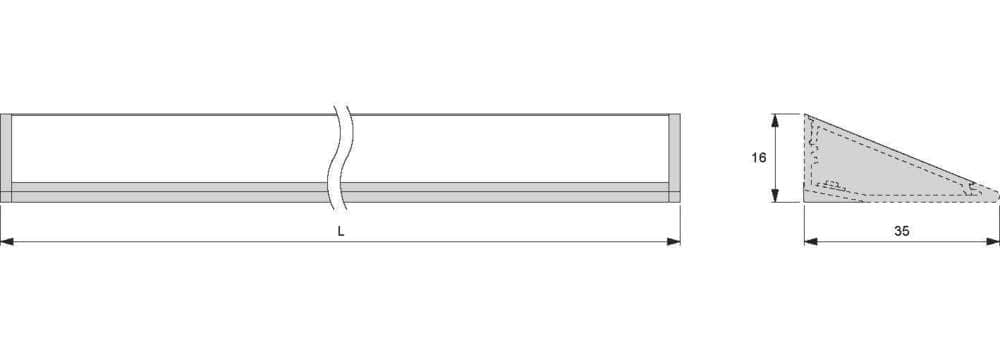 L&S Keilprofilleuchte, 1200 mm
