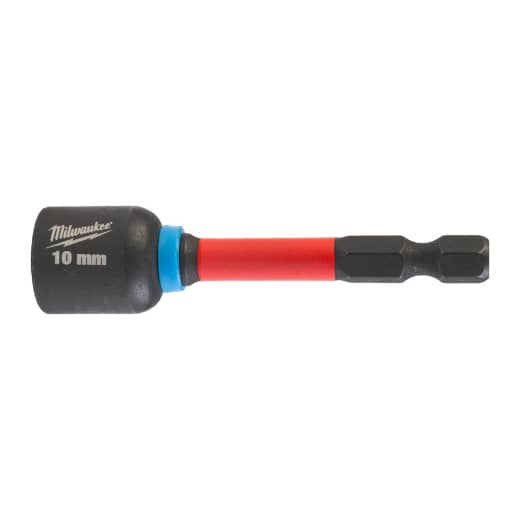 MILWAUKEE 10 x 65 mm, M6 magnetisch SHOCKWAVE Steckschlüssel 1/4"