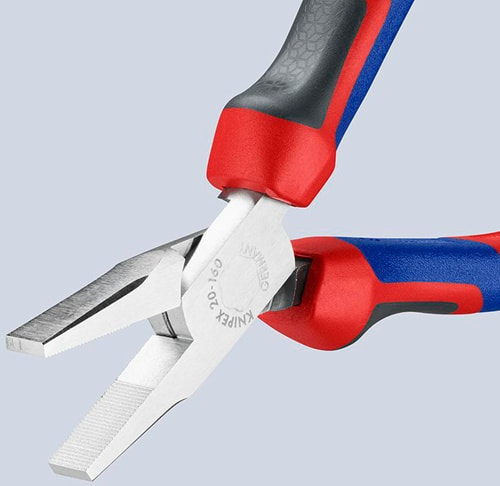 KNIPEX Flachzange DIN ISO 5745 Gesamt-L.160mm verchr.Comfort-Griff KNIPEX