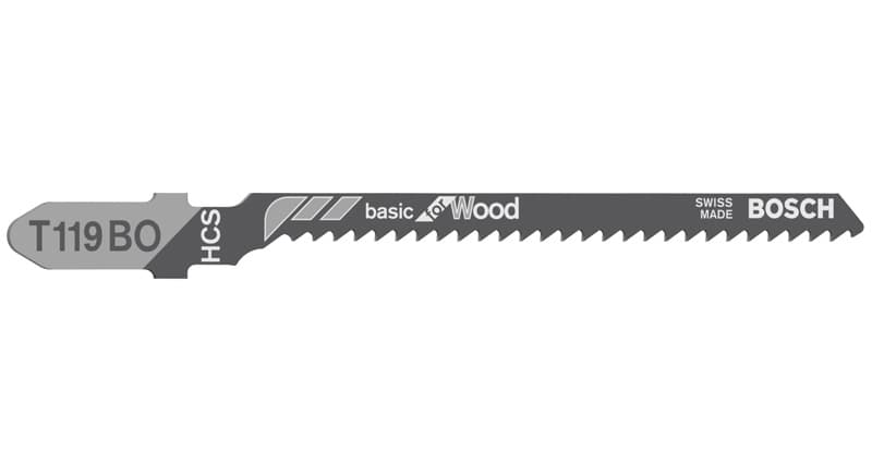 BOSCH Stichsägeblatt T 119 BO Basic for Wood, 100er-Pack