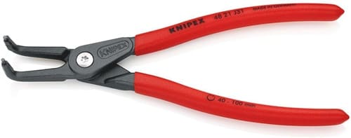 KNIPEX Präzisionssicherungsringzange J 31 f.Bohrungen D.40-100mm L.210mm KNIPEX