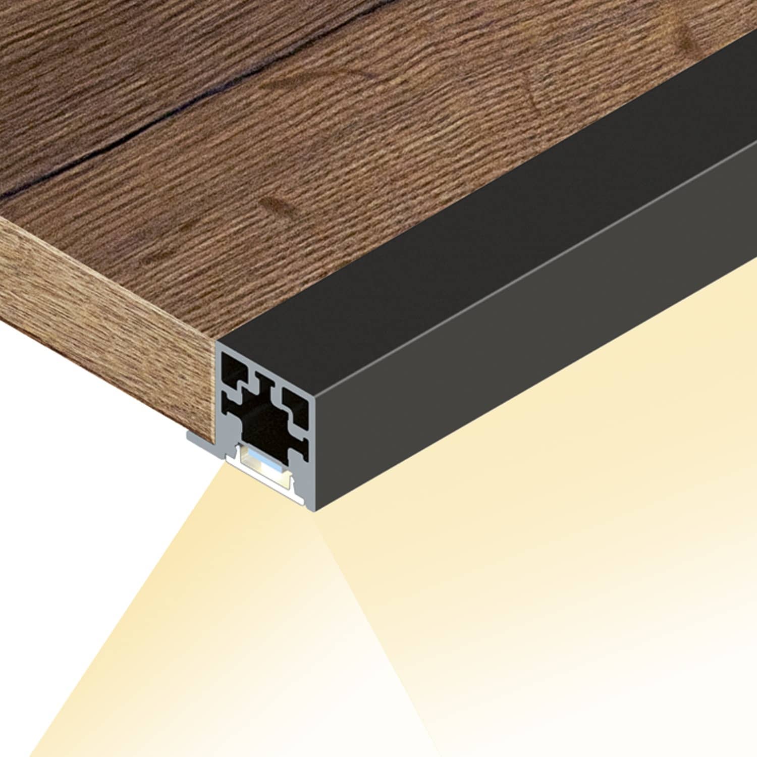 HETTICH Cadro Lichtprofil Boden Edelstahl Optik, 9298815