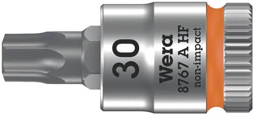 WERA Steckschlüsseleinsatz 8767 A HF TORX® 1/4 Zoll T30 L.28mm WERA