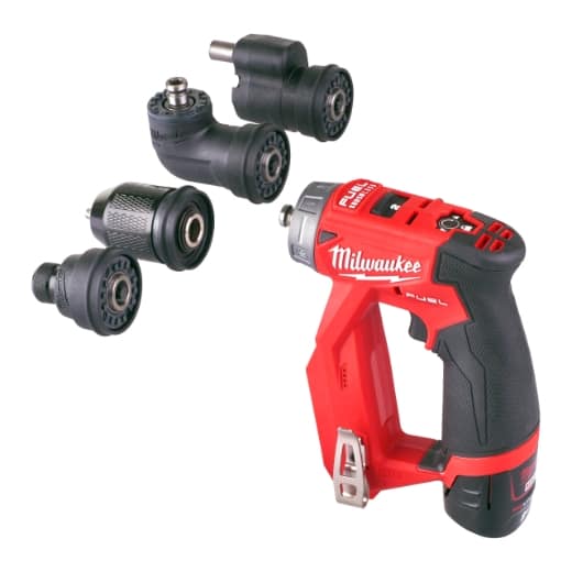MILWAUKEE FUEL™ Akku-Kompakt-Bohrschrauber mit Schnellwechselbohrfutter M12FDDXKIT-202X