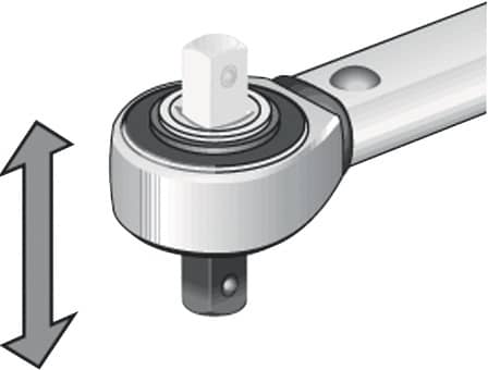 TECWERK Drehmomentschlüssel 1/4 Zoll 5-25 Nm Skalenteilung 0,1 Nm TECWERK