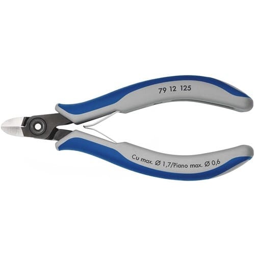 KNIPEX Präzisions-Elektronik-Seitenschneider L.125mm Facette ja,sehr kl.pol.KNIPEX