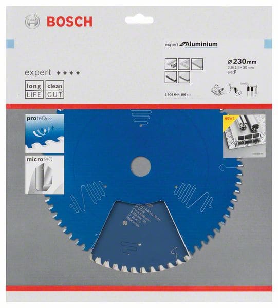 BOSCH Kreissägeblatt Expert for Aluminium, 230 x 30 x 2,8 mm, 64