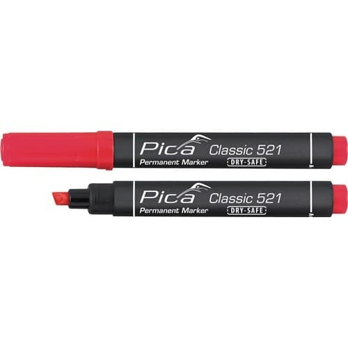 PICA Permanentmarker Classic rot Strich-B.2-6mm Keilspitze PICA