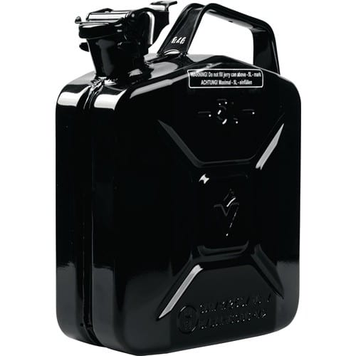 VALPRO Kraftstoffkanister 5l Schwarz RAL 9005 Stahlbl.0,9mm L230xB120xH310mm VALPRO