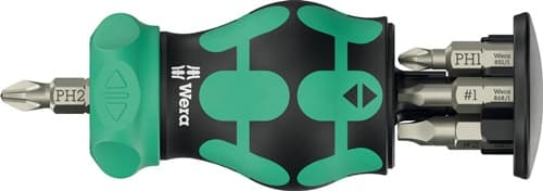 WERA Magazinbithalter KK Stubby Magazin RA 4 6-tlg.Z Schlitz/PH/PZ/4-KT.WERA