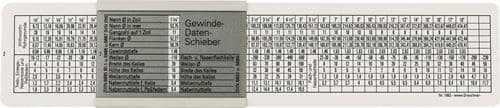 TECWERK DIN-Gewindeschieber z.M/MF/BSW/G Ku.TECWERK