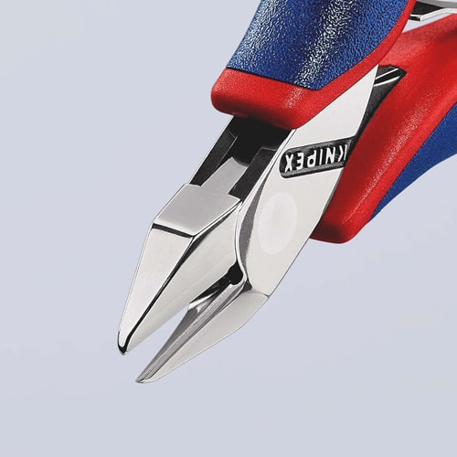 KNIPEX Elektronikseitenschneider L.115mm Form 3 Facette ja,kl.2K-Hülle