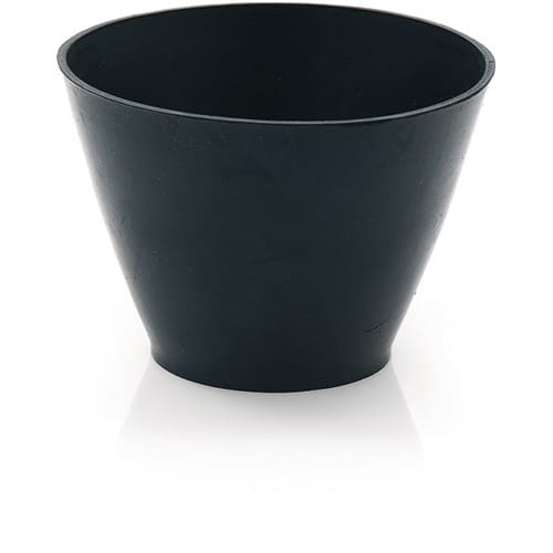 Gipsbecher H.130mm D.oben:125/unten:90mm kon.f.Nitrolacke geeignet TPE schwarz
