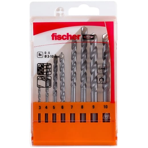 FISCHER Steinbohrer D-S Set 3-10mm (8)