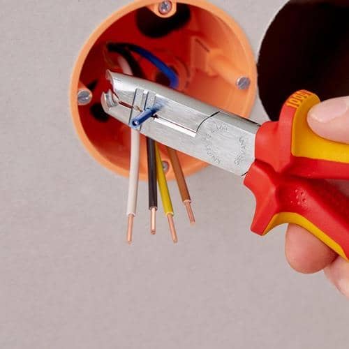 KNIPEX Abmantelungszange L.165mm verchr.Mehrkomp.-Hüllen KNIPEX