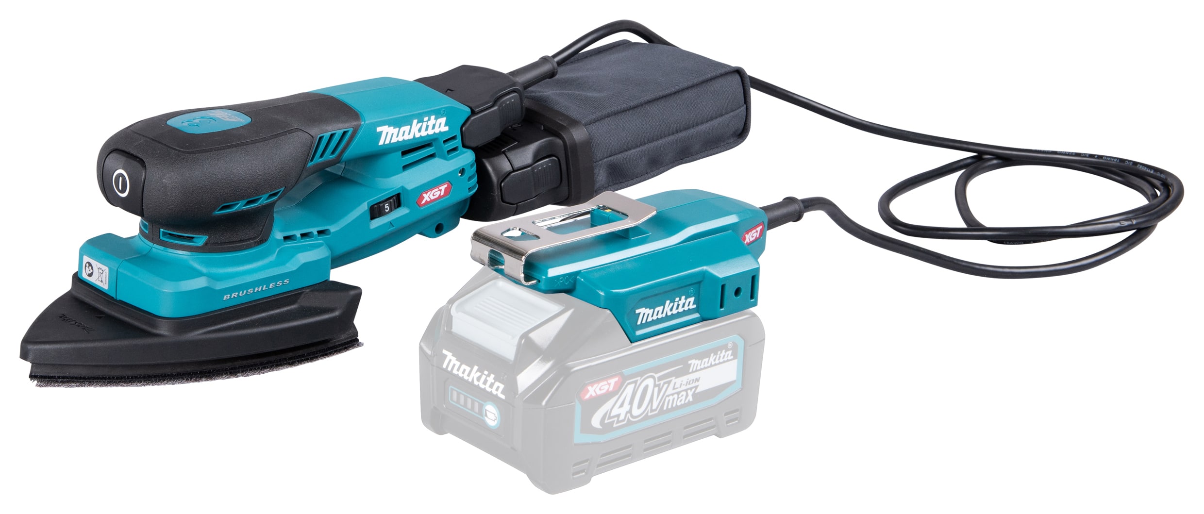 MAKITA Akku-Schwingschleifer 40V BO006CGZ ohne Akku und Ladegerät