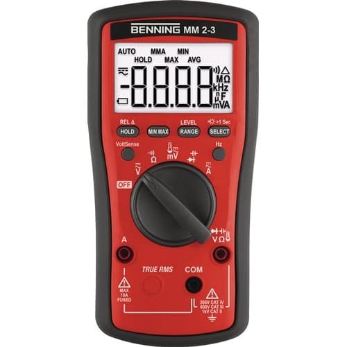 BENNING Multimeter MM 2-3 0,01 mV – 600V AC/DC TRUE RMS BENNING