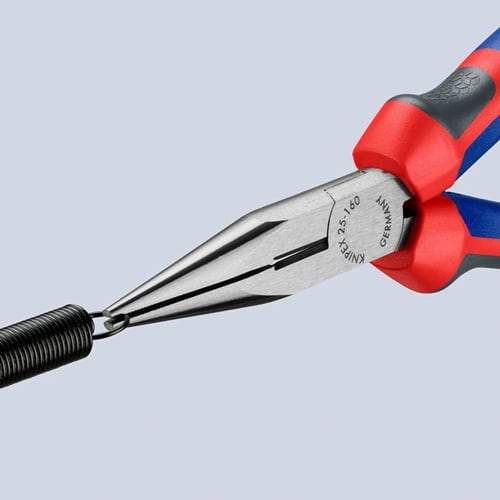 KNIPEX Flachrundzange L.160mm flach/rund ger.pol.Comfort-Griff KNIPEX