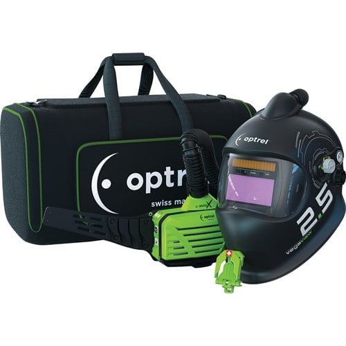 OPTREL Schweißerschutzhelm Vegaview 2.5 m.Gebläseatemschutz 90x110mm OPTREL