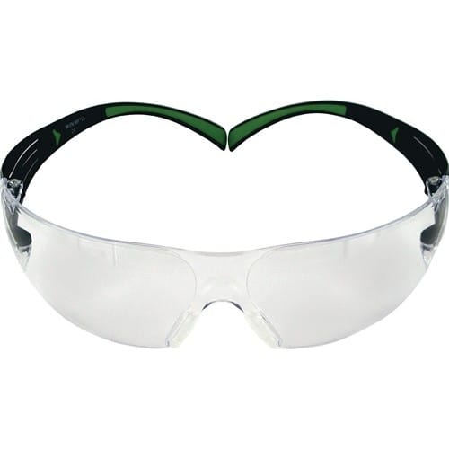 3M Schutzbrille SecureFit™ 400 EN166,EN170,EN172 Bügel schwarz grün,Scheibe klar