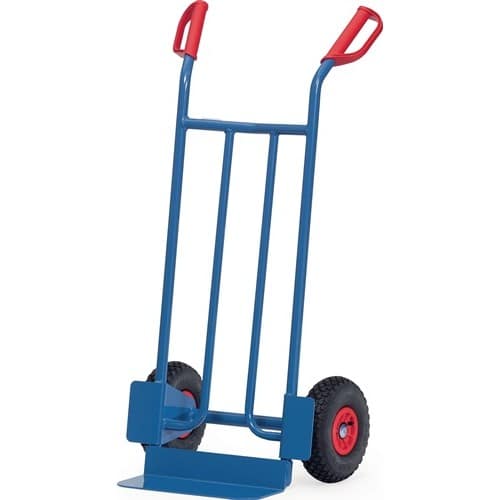 FETRA Sackkarre H.1150mm Schaufel-L150xB400mm Luft-Bereifung Trgf.250kg blau FETRA