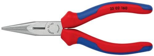 KNIPEX Flachrundzange L.160mm flach/rund ger.pol.Comfort-Griff KNIPEX